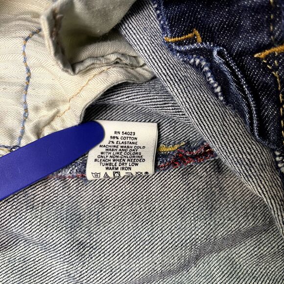 2007 Gap Women's Stretch Blue Dark Wash Bootcut Jeans Size 4A 28x27 - Picture 11 of 16